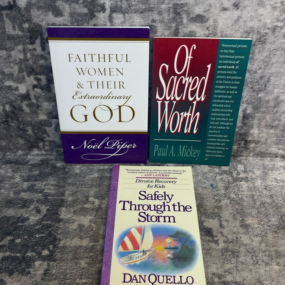 Christian Book Lot Noel Piper Faithful Women Divorce Recovery kids 3pk Lot